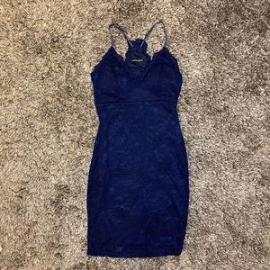 Babe Society - Navy Blue Lace Dress